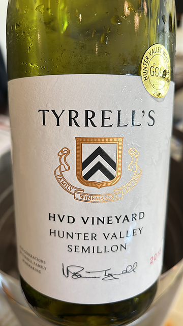 Tyrrell's Wines Single Vineyard HVD Hunter Semillon
