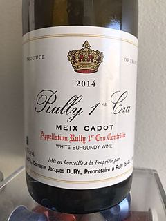 Dom. Jacques Dury Rully 1er Cru Meix Cadot(ドメーヌ・ジャック・ドゥリ リュリィ プルミエ・クリュ メ・カド)