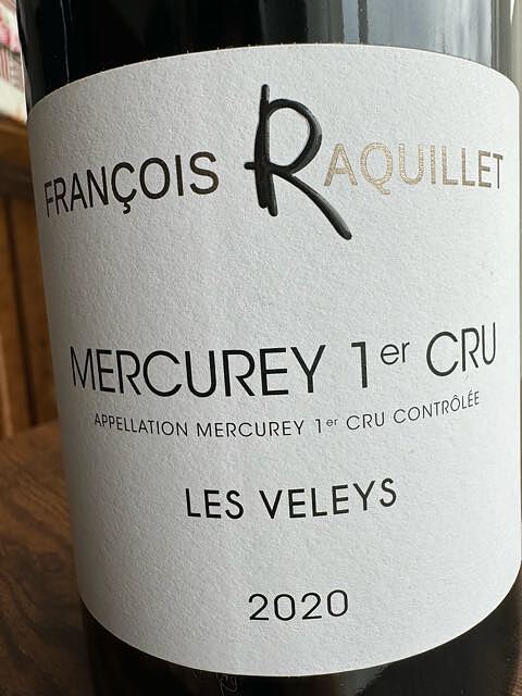 François Raquillet Mercurey 1er Cru Les Veleys Rouge