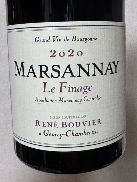 René Bouvier Marsannay Le Finage