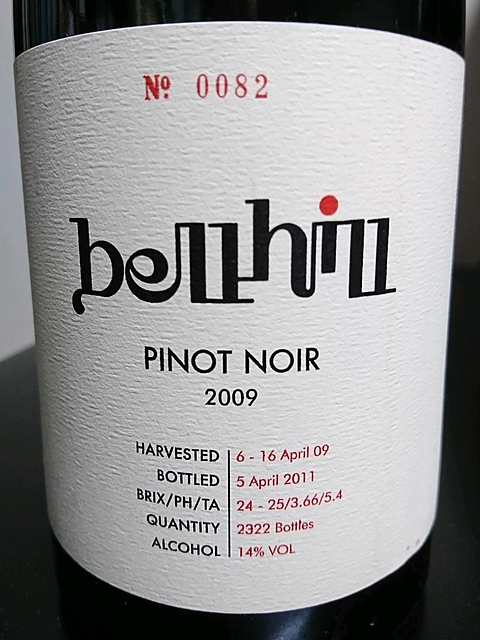 Bell Hill Pinot Noir(ベル・ヒル ピノ・ノワール)