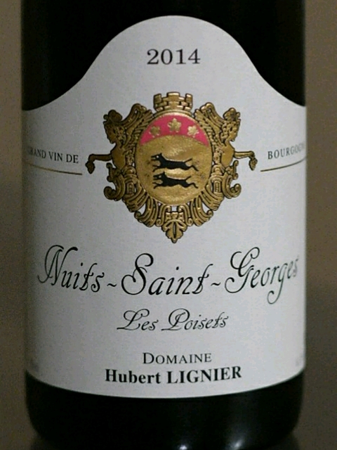 Dom. Hubert Lignier Nuits Saint Georges Les Poisets(ドメーヌ・ユベール・リニエ ニュイ・サン・ジョルジュ レ・ポワゼ)