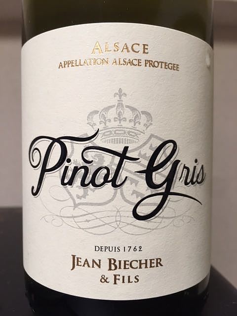 Jean Biecher Pinot Gris(ジャン・ビシェール ピノ・グリ)