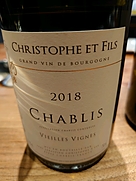 クリストフ・エ・フィス シャブリ ヴィエイユ・ヴィーニュ(2018)