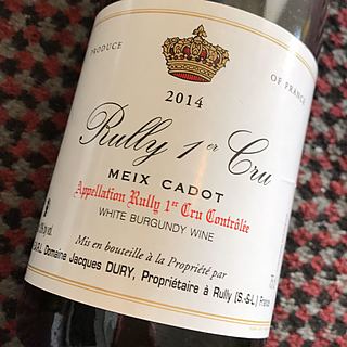 Dom. Jacques Dury Rully 1er Cru Meix Cadot(ドメーヌ・ジャック・ドゥリ リュリィ プルミエ・クリュ メ・カド)