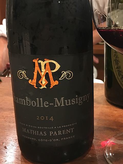 Mathias Parent Chambolle Musigny(マティアス・パラン シャンボール・ミュジニー)