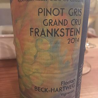 Beck Hartweg Pinot Gris Grand Cru Frankstein(ベック・ハルトウェグ ピノ・グリ グラン・クリュ フランクシュタイン)