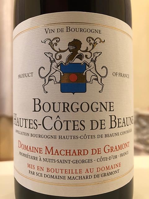 Dom. Machard de Gramont Bourgogne Hautes Côtes de Beaune(ドメーヌ・マシャール・ド・グラモン ブルゴーニュ オート・コート・ド・ボーヌ)