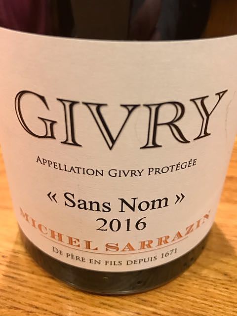 Michel Sarrazin et Fils Givry Sans Nom Blanc(ミシェル・サラザン・エ・フィス ジヴリ サン・ノン ブラン)