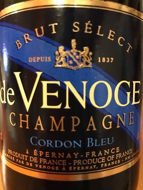 de Venoge Cordon Bleu Brut Sélect(ドゥ・ヴノージュ コルドン・ブルー ブリュット・セレクト)