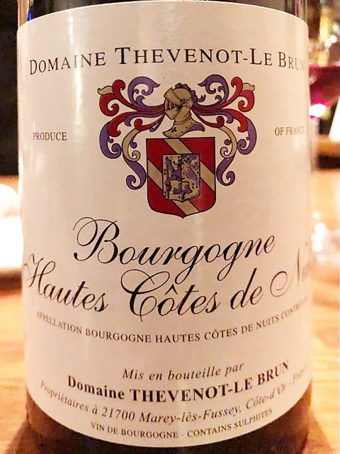 Dom. Thevenot le Brun Bourgogne Hautes Côtes de Nuits Rouge(ドメーヌ・テヴノ・ル・ブラン ブルゴーニュ オート・コート・ド・ニュイ ルージュ)