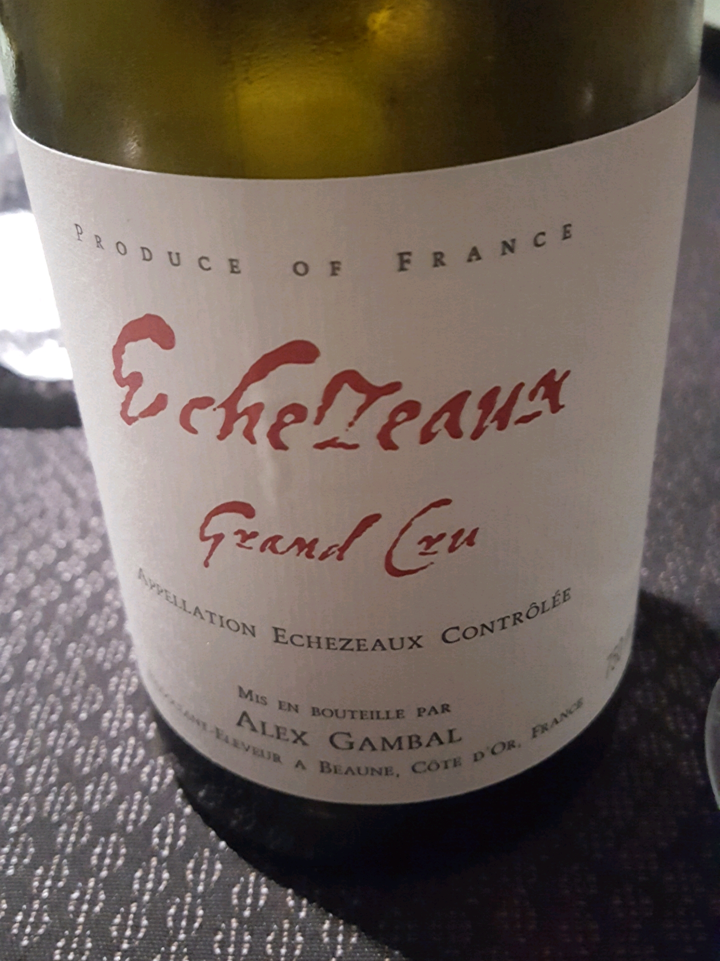 Alex Gambal Echezeaux Grand Cru(アレックス・ガンバル