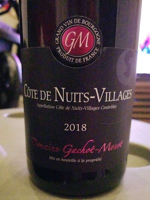 Dom. Gachot Monot Côte de Nuits Villages(ドメーヌ・ガショ・モノ コート・ド・ニュイ・ヴィラージュ)