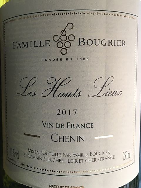 Famille Bougrier Les Hauts Lieux Chenin