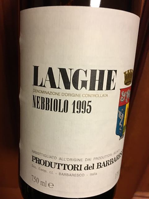 Produttori del Barbaresco Langhe Nebbiolo(プロデュットーリ・デル・バルバレスコ ランゲ・ネッビオーロ)