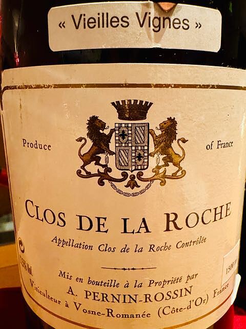 A. Pernin Rossin Clos de la Roche Grand Cru Vieilles Vignes(A・ペルナン・ロサン クロ・ド・ラ・ロッシュ グラン・クリュ ヴィエイユ・ヴィーニュ)