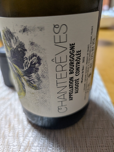 Chanterêves Bourgogne Aligoté Miarlons du Bas