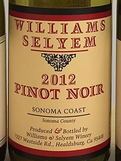 Williams Selyem Pinot Noir Sonoma Coast(ウイリアムズ・セリエム ピノ・ノワール ソノマ・コースト)