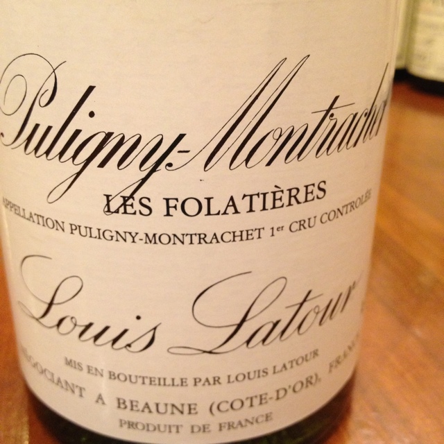 Louis Latour Puligny Montrachet Les Folatières 1er | Vinica