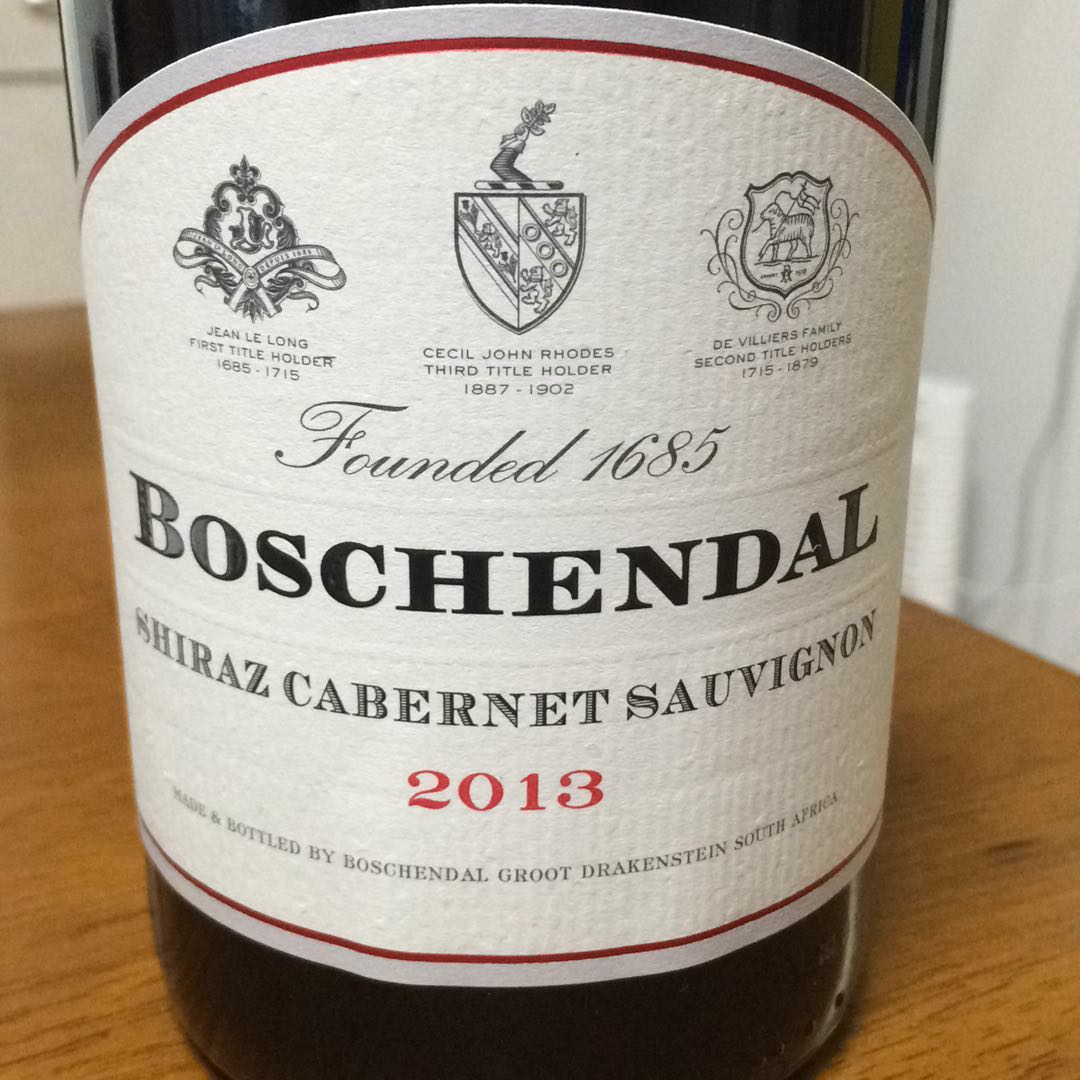 Boschendal Shiraz Cabernet Sauvignon(ボッシェンダル シラーズ