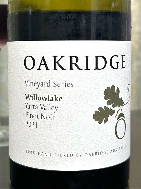 Oakridge Local Vineyard Series Willowlake Vineyard Pinot Noir(オークリッジ ローカル・ヴィンヤード・シリーズ ウィロウレイク・ヴィンヤード ピノ・ノワール)