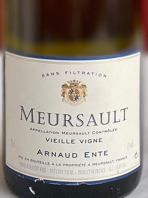 Dom. Arnaud Ente Meursault Vieille Vigne(ドメーヌ・アルノー・アント ムルソー ヴィエイユ・ヴィーニュ)