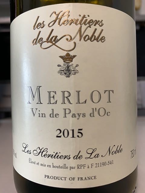 Les Héritiers de La Noble Merlot(レ・エリティエ・ド・ラ・ノーブル メルロ)