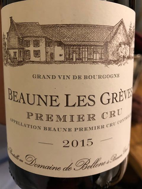 Dom. de Bellene Beaune Les Grèves 1er Cru(ドメーヌ・ド・ベレーヌ ボーヌ レ・グレーヴ プルミエ・クリュ)