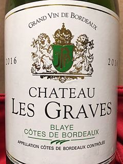 Ch. Les Graves Blaye Côtes de Bordeaux Blanc