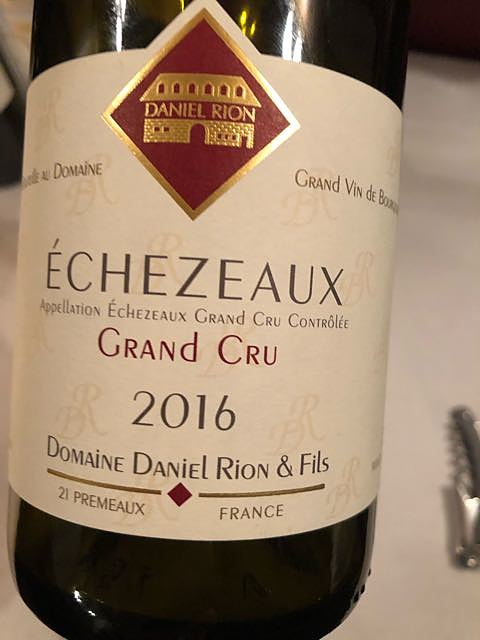 Dom. Daniel Rion & Fils Echézeaux Grand Cru(ドメーヌ・ダニエル・リオン・エ・フィス エシェゾー グラン・クリュ)