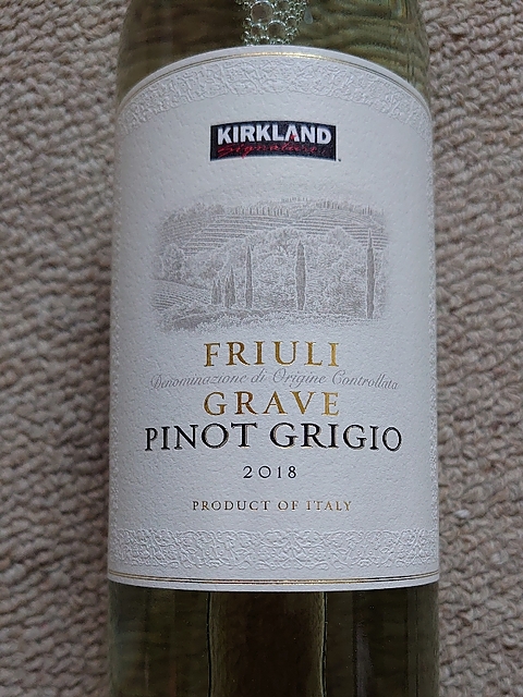Kirkland Signature Friuli Pinot Grigio(カークランド・シグネチャー フリウリ ピノ・グリージョ)