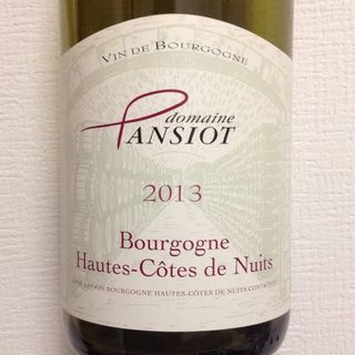 Dom. Pansiot Bourgogne Hautes Côtes de Nuits Rouge(ドメーヌ・パンショ ブルゴーニュ オート・コート・ド・ニュイ ルージュ)