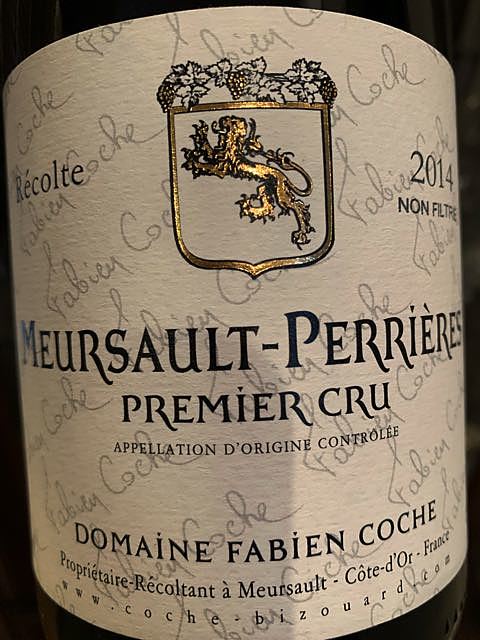 Dom. Fabien Coche Meursault Perrières 1er Cru