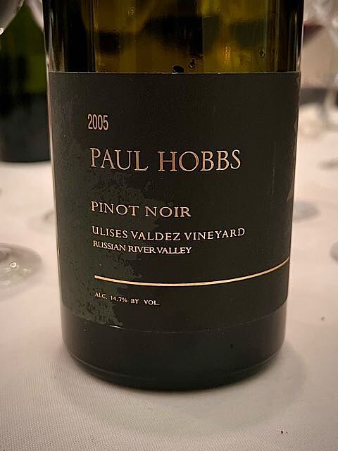 Paul Hobbs Pinot Noir Ulises Valdez Vineyard