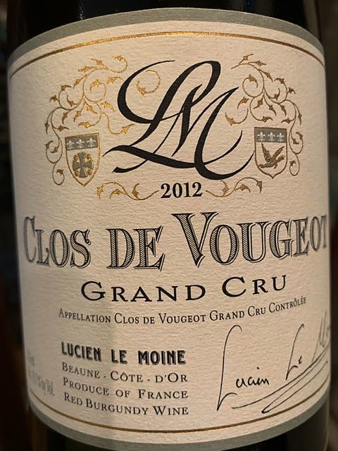 Lucien Le Moine Clos de Vougeot Grand Cru