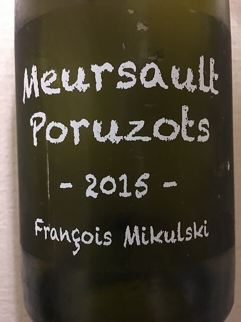 François Mikulski Meursault Poruzots 1er Cru