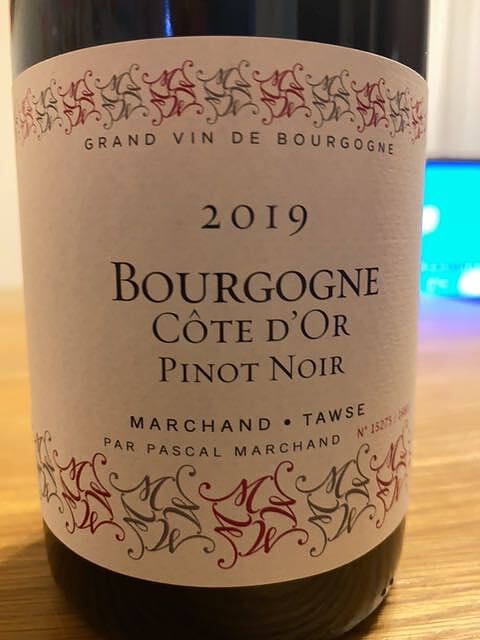 Marchand Tawse Bourgogne Côte d'Or Pinot Noir