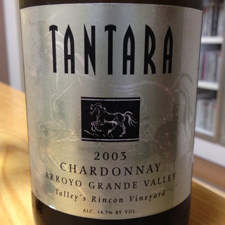 Tantara Chardonnay Talley Rincon Vineyard(タンタラ シャルドネ タリー・リンコン・ヴィンヤード)