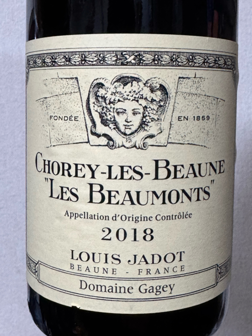 ●【ルイジャド】CHOREY LES BEAUNE1995年赤ワイン未開栓品● Louis Jadot Chorey Les Beaune Les Beaumonts(ルイ・ジャド