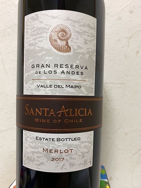 Santa Alicia Gran Reserva de Los Andes Merlot(サンタ・アリシア グラン・レゼルヴァ・デ・ロス・アンデス メルロー)