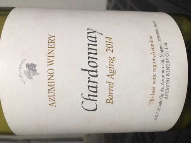 Azumino Winery Chardonnay Barrel Aging(安曇野ワイナリー