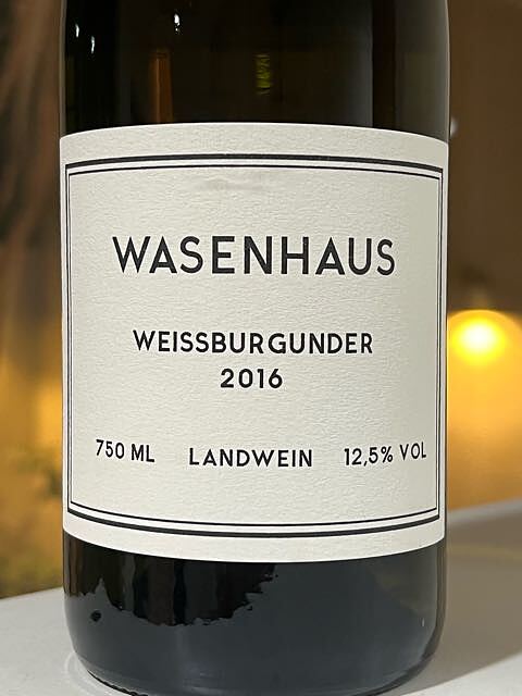 Wasenhaus Weissburgunder 2016