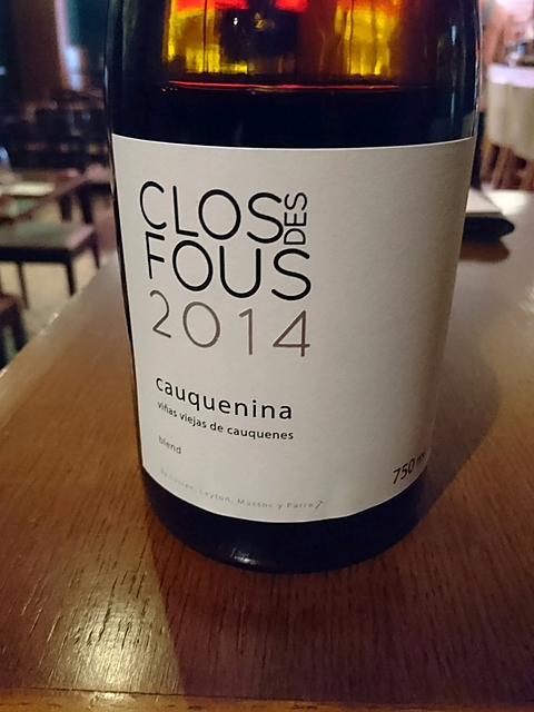 Clos des Fous Cauquenina 2014