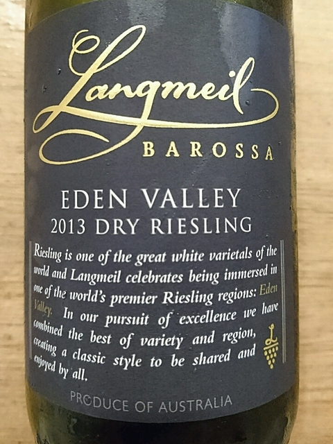 Langmeil Eden Valley Dry Riesling(ラングメイル イーデン・ヴァレー ドライ・リースリング)