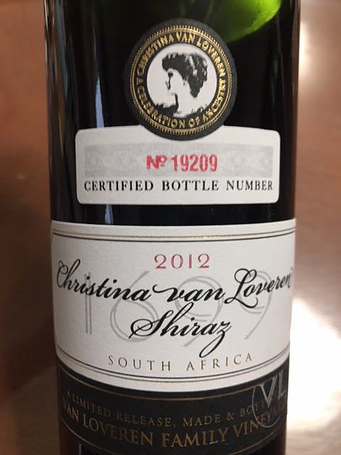 Christina Van Loveren Shiraz