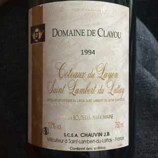 Dom. de Clayou Coteaux du Layon Saint Lambert du Lattay