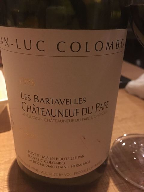 Jean Luc Colombo Châteauneuf du Pape Les Bartavelles(ジャン・リュック・コロンボ シャトーヌフ・デュ・パプ レ・バルタヴェル)