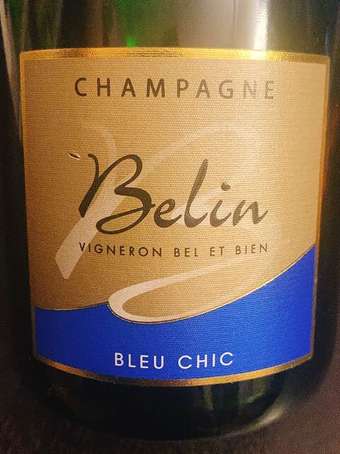 Champagne Belin Bleu Chic