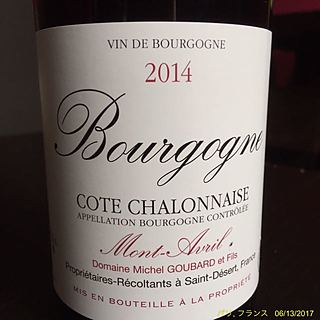 Michel Goubard Bourgogne Côte Chalonnaise Mont Avril Rouge(ミシェル・グバール ブルゴーニュ コート・シャロネーズ モンタヴリル ルージュ)