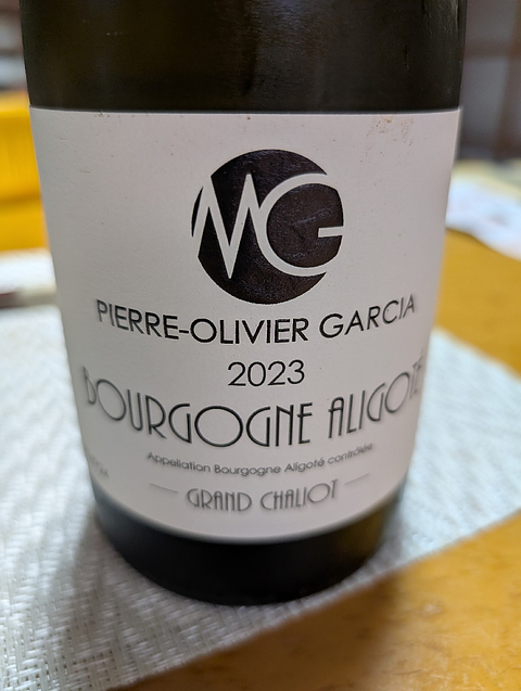 Pierre Olivier Garcia Bourgogne Aligoté Grand Chaliot(ピエール・オリヴィエ・ガルシア ブルゴーニュ・アリゴテ グラン・シャリオ)